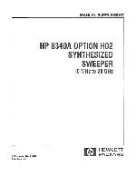 Сервисная инструкция HP (Agilent) 8340A OPTION H02 SYNTHESIZED SWEEPER