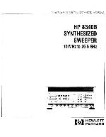 Сервисная инструкция HP (Agilent) 8340B SYNTHESIZED SWEEPER