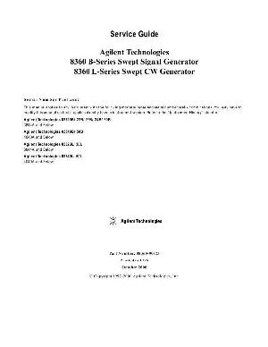 Сервисная инструкция HP (Agilent) 8360B SWEPT SIGNAL GENERATOR ― Manual-Shop.ru