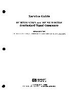 Service manual HP (Agilent) 83731A B 83732A B SYNTHESIZED SIGNAL GENERATOR