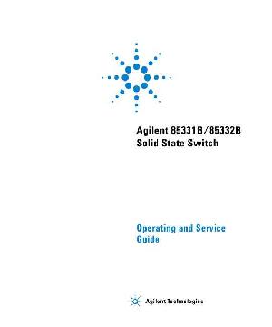 Сервисная инструкция HP (Agilent) 85331B 85332B SOLID STATE SWITCH ― Manual-Shop.ru