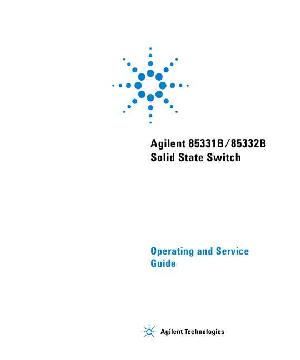 Сервисная инструкция HP (Agilent) 85331B 85332B SOLID STATE SWITCH ― Manual-Shop.ru