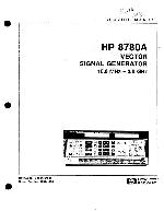 Сервисная инструкция HP (Agilent) 8780A SIGNAL GENERATOR