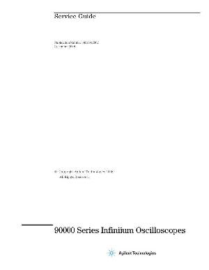 Service manual HP (Agilent) 90000A SERIES OSCILLOSCOPE ― Manual-Shop.ru