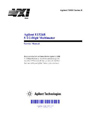 Сервисная инструкция HP (Agilent) E1326B DIGIT MULTIMETER ― Manual-Shop.ru