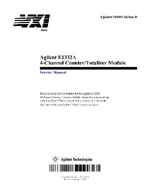 Сервисная инструкция HP (Agilent) E1332A COUNTER AND TOTALIZER MODULE ― Manual-Shop.ru