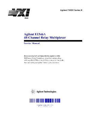 Сервисная инструкция HP (Agilent) E1346A RELAY MULTIPLEXER ― Manual-Shop.ru