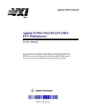 Сервисная инструкция HP (Agilent) E1351A E1352A E1353A E1357A E1358A FET MULTIPLEXER ― Manual-Shop.ru