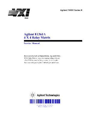 Сервисная инструкция HP (Agilent) E1361A RELAY MATRIX ― Manual-Shop.ru