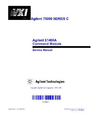 Сервисная инструкция HP (Agilent) E1406A COMMAND MODULE ― Manual-Shop.ru