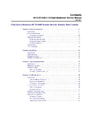 Сервисная инструкция HP (Agilent) E1411 DIGITAL MULTIMETER ― Manual-Shop.ru