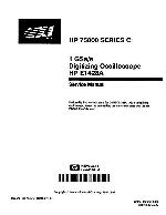 Сервисная инструкция HP (Agilent) E1428A DIGITIZING OSCILLOSCOPE