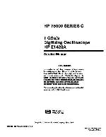 Сервисная инструкция HP (Agilent) E1428A DIGITIZING OSCILLOSCOPE