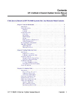 Service manual HP (Agilent) E1429 DIGITIZER ― Manual-Shop.ru