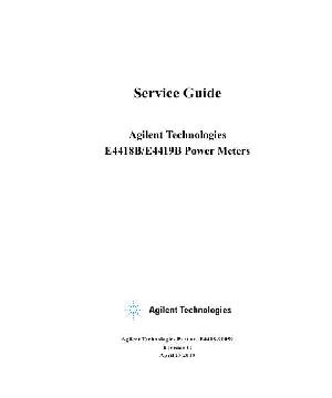 Сервисная инструкция HP (Agilent) E4418B E4419B POWER METER ― Manual-Shop.ru