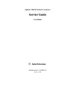 Сервисная инструкция HP (Agilent) E5061B NETWORK ANALYZER ― Manual-Shop.ru