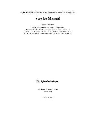 Сервисная инструкция HP (Agilent) E5070A E5071A NETWORK ANALYZER ― Manual-Shop.ru