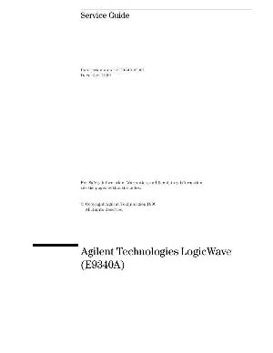 Сервисная инструкция HP (Agilent) E9340 LOGIC WAVE ― Manual-Shop.ru