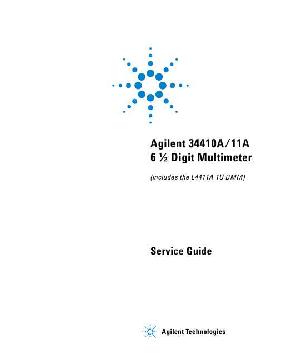 Сервисная инструкция HP (Agilent) L4411A 34410A 34411A DIGITAL MULTIMETER ― Manual-Shop.ru