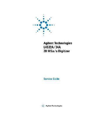 Сервисная инструкция HP (Agilent) L4532A L4534A DIGITIZER ― Manual-Shop.ru