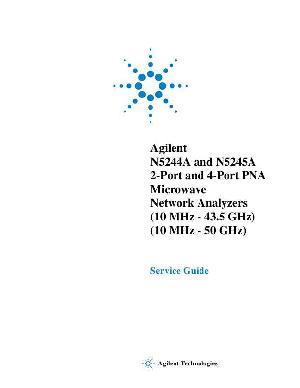 Сервисная инструкция HP (Agilent) N5244A N5245A NETWORK ANALYZER ― Manual-Shop.ru