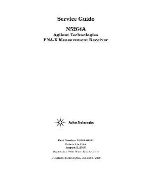Сервисная инструкция HP (Agilent) N5264A MEASUREMENT RECEIVER ― Manual-Shop.ru