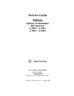 Service manual HP (Agilent) N9912A RF ANALYZER ― Manual-Shop.ru