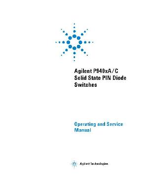 Сервисная инструкция HP (Agilent) P940XA C SOLID STATE PIN DIODE SWITCH ― Manual-Shop.ru