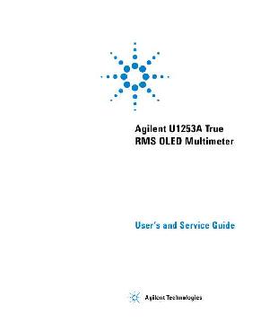 Сервисная инструкция HP (Agilent) U1253A DIGIT MULTIMETER ― Manual-Shop.ru