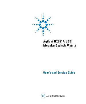 Service manual HP (Agilent) U2751A MODULAR SWITCH MATRIX ― Manual-Shop.ru