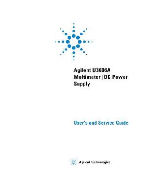 Сервисная инструкция HP (Agilent) U3606A MULTIMETER AND DC POWER SUPPLY ― Manual-Shop.ru