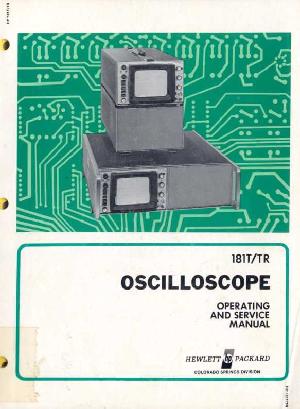 Сервисная инструкция HP 181T, TR OSCILLOSCOPE ― Manual-Shop.ru