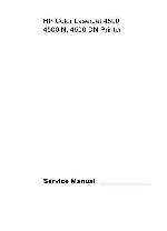 Service manual HP COLOR-Laserjet-4500