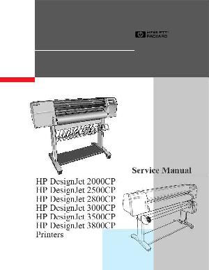 Service manual HP DESIGNJET-3000CP, DESIGNJET 3500CP, DESIGNJET 3800CP ― Manual-Shop.ru