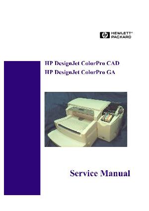 Service manual HP DESIGNJET-COLORPRO-GA-C7778A ― Manual-Shop.ru