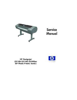Service manual HP DESIGNJET-Z2100, DESIGNJET Z3100 ― Manual-Shop.ru
