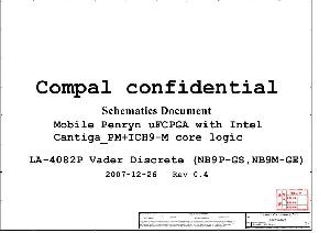 Схема HP dv7t INTEL COMAPL LA-4082P ― Manual-Shop.ru