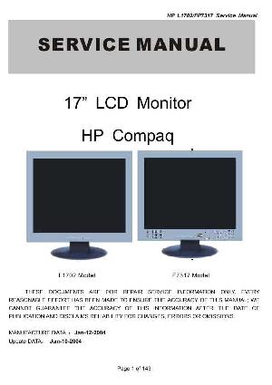 Сервисная инструкция HP L1702 P7317 ― Manual-Shop.ru