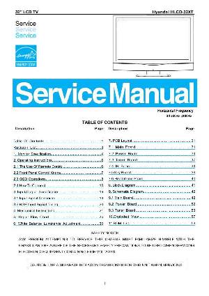 Сервисная инструкция Hyundai HLCD-32XT ― Manual-Shop.ru