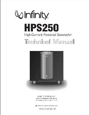 Service manual Infinity HPS250 ― Manual-Shop.ru