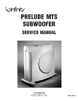 Service manual Infinity PRELUDE MTS SUB ― Manual-Shop.ru