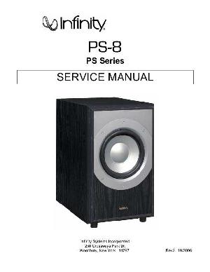 Сервисная инструкция Infinity PS-8  ― Manual-Shop.ru