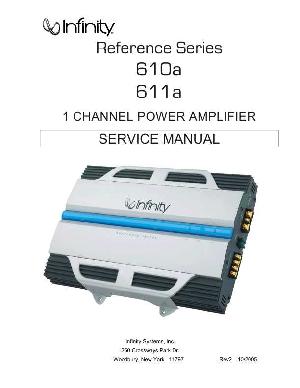 Сервисная инструкция Infinity REFERENCE 610A, 611A ― Manual-Shop.ru
