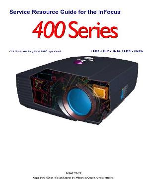 Сервисная инструкция Infocus LP-400 ― Manual-Shop.ru