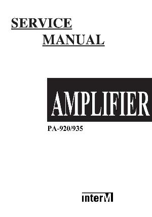 Service manual Interm PA-920, PA-935 ― Manual-Shop.ru