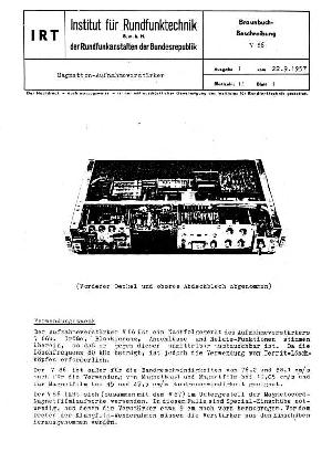 Сервисная инструкция IRT V-86, DE ― Manual-Shop.ru