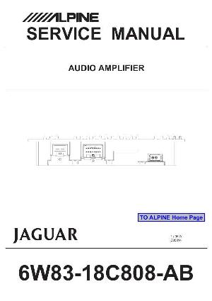 Service manual JAGUAR Alpine 6W83-18C808-AB ― Manual-Shop.ru