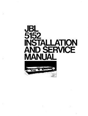 Service manual JBL 5152  ― Manual-Shop.ru
