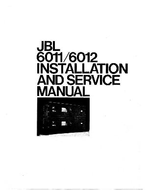 Service manual JBL 6011, 6012  ― Manual-Shop.ru