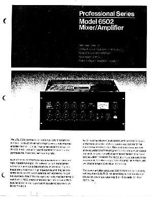 Service manual JBL 6502  ― Manual-Shop.ru